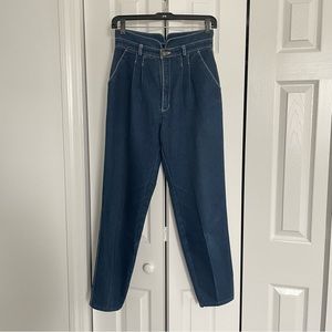Vintage high waisted denim trousers